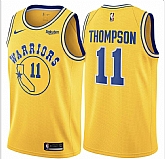 Warriors 11 Klay Thompson Yellow Throwback Nike Swingman Jersey Dzhi,baseball caps,new era cap wholesale,wholesale hats